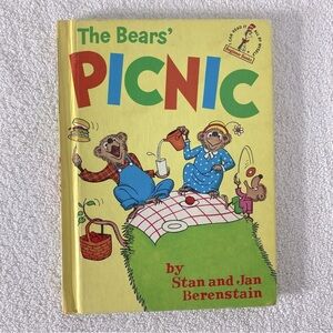 5/$35 Vintage Bernstein Bears The Bears Picnic Hard Cover Story Book